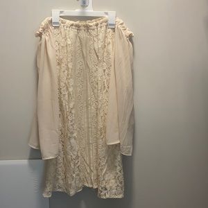 Lace off the shoulder dress